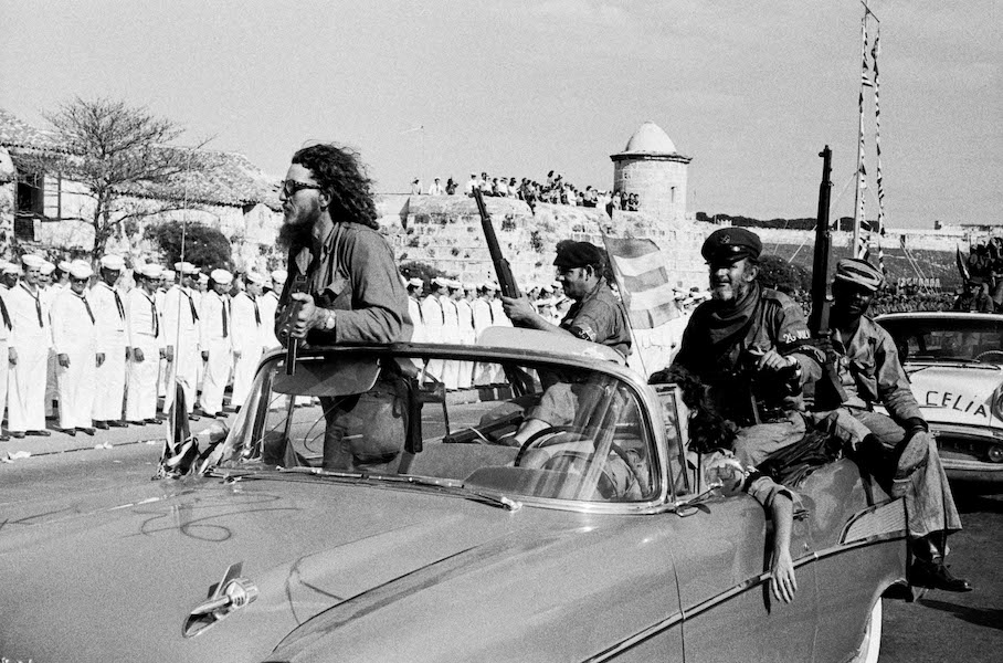 Barbudos Standing in Car, 1959